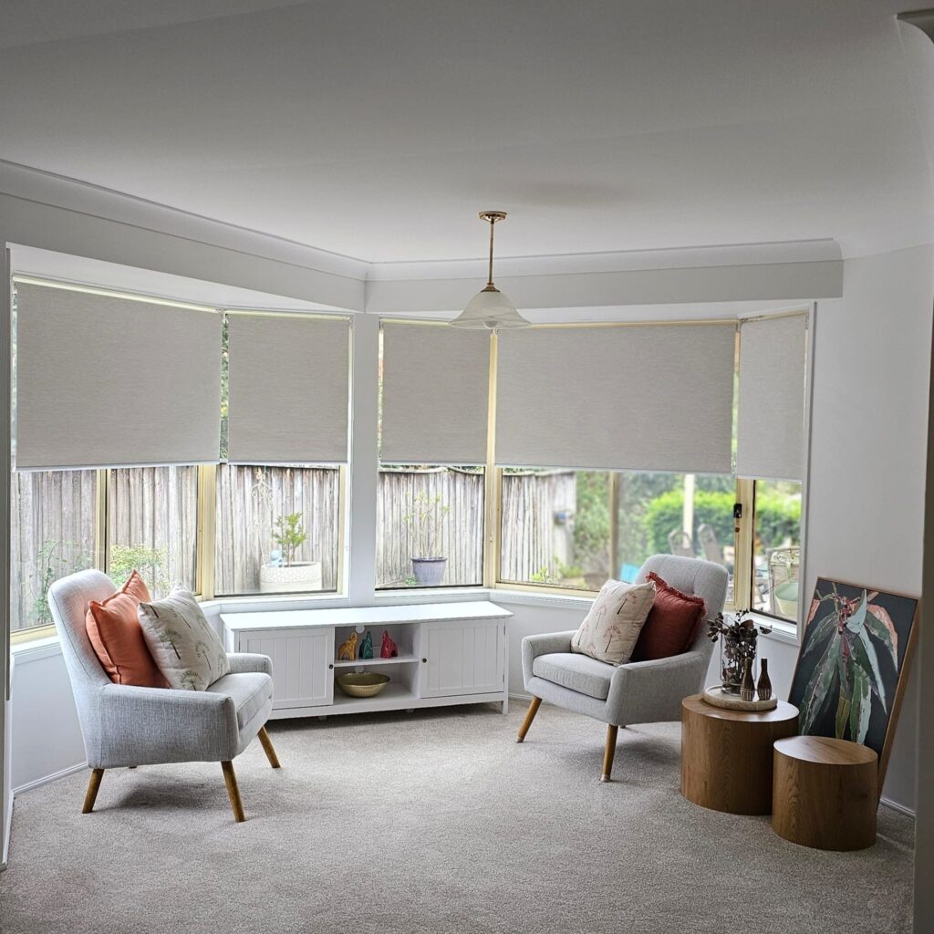 light filtering blinds Ashfield living room